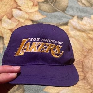 Vtg 90s LA Lakers STARTER Snap Back Toddler Youth
